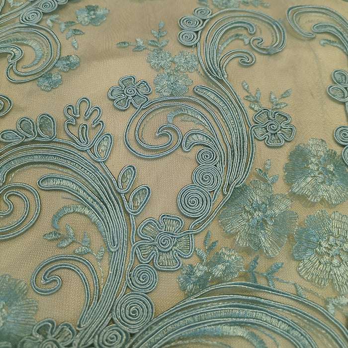 Renda Soutache Verde Água Escuro