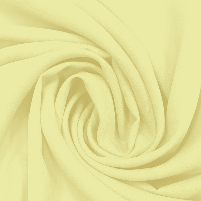 Georgette Toque de Seda Amarelo Canário