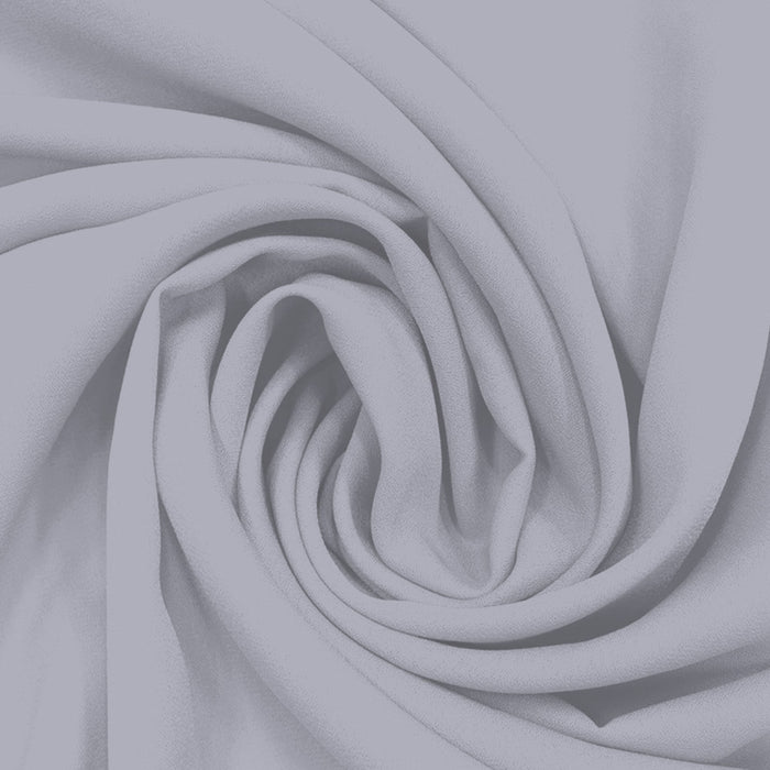 Georgette Toque de Seda Cinza