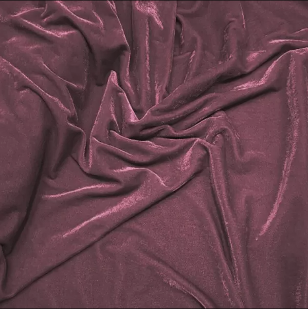 Veludo com Elastano Rosa Aço