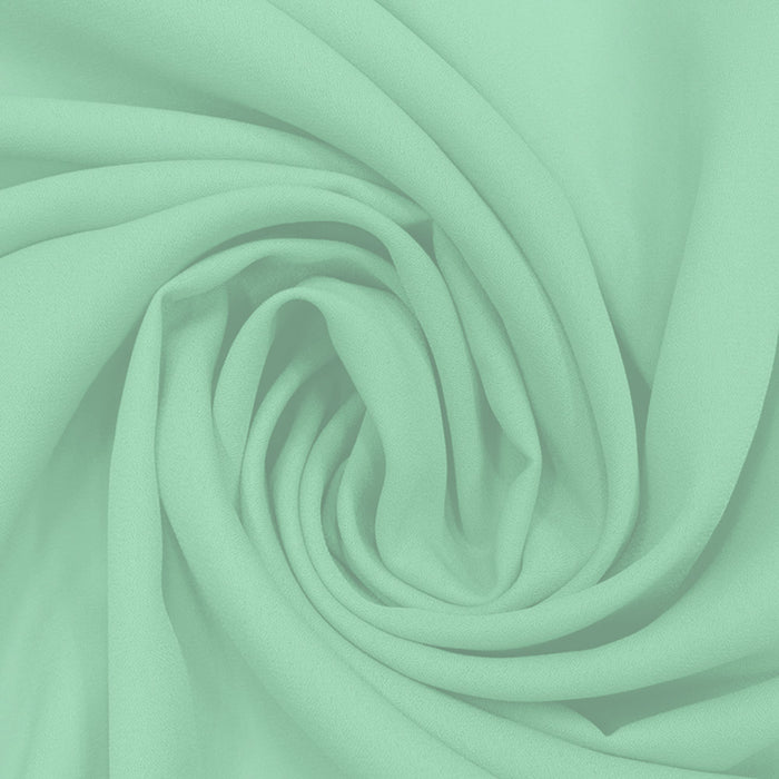 Georgette Toque de Seda Menta