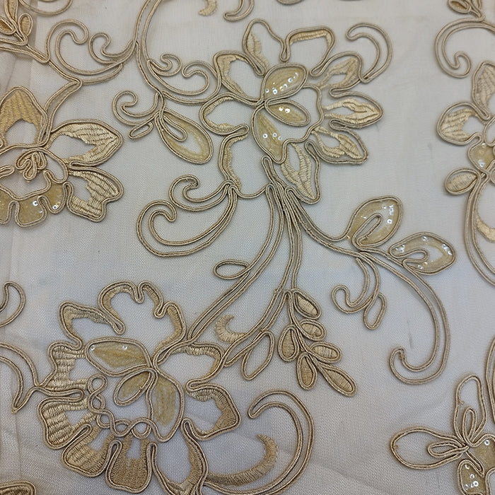 Renda Soutache Ouro