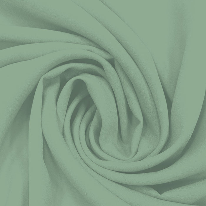 Georgette Toque de Seda Erva Doce