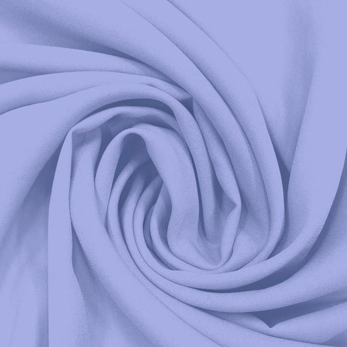 Georgette Toque de Seda Azul Misty