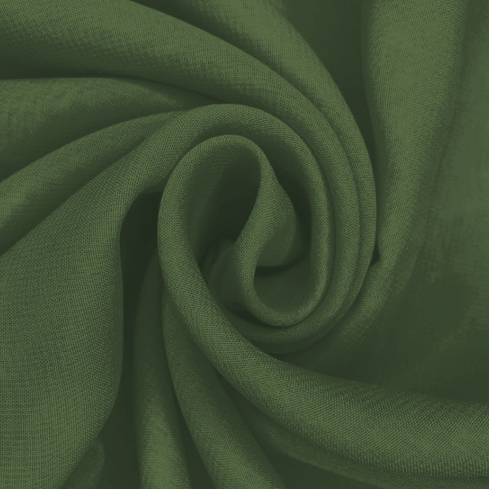 Musseline Toque de Seda Verde Militar