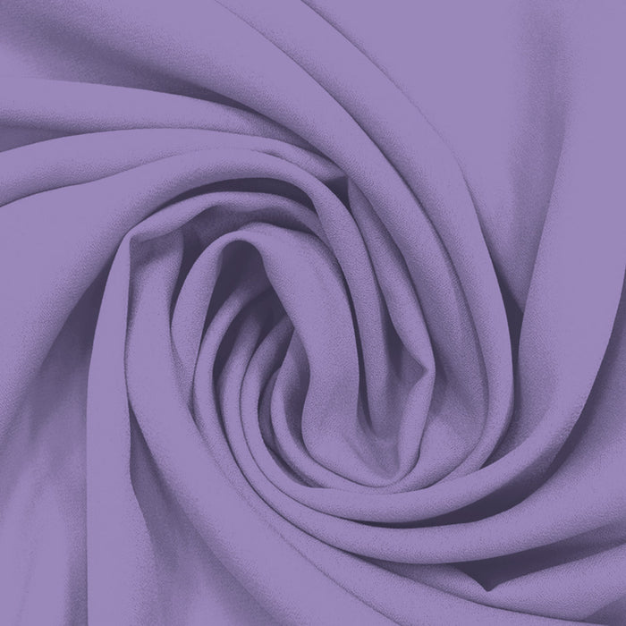 Georgette Toque de Seda Lilás Envelhecido
