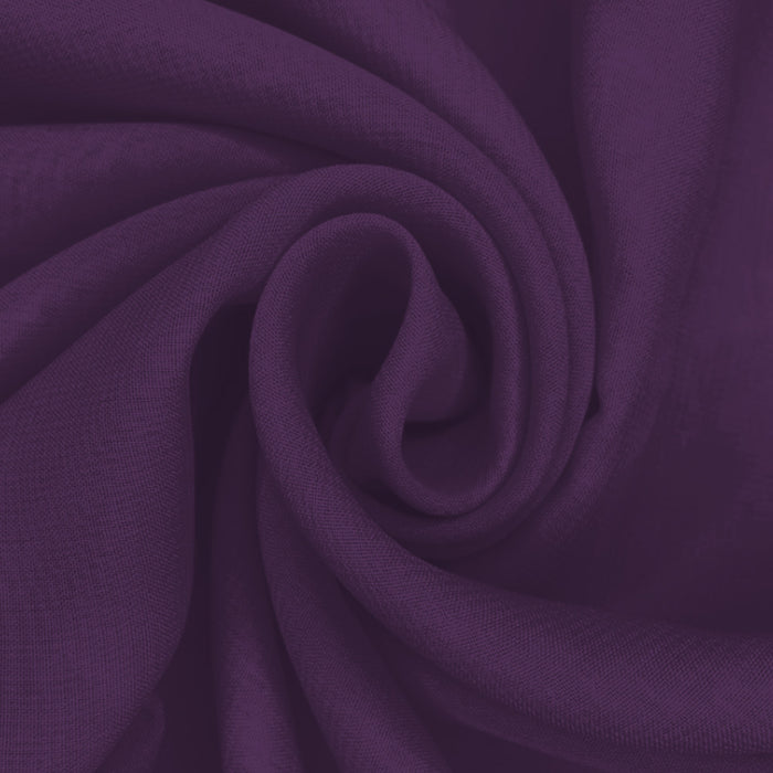 Musseline Toque de Seda Berinjela