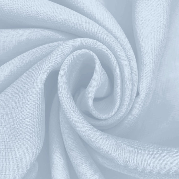 Musseline Toque de Seda Azul Glacê