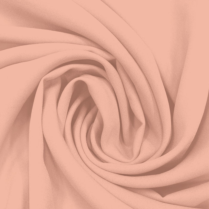 Georgette Toque de Seda Peach