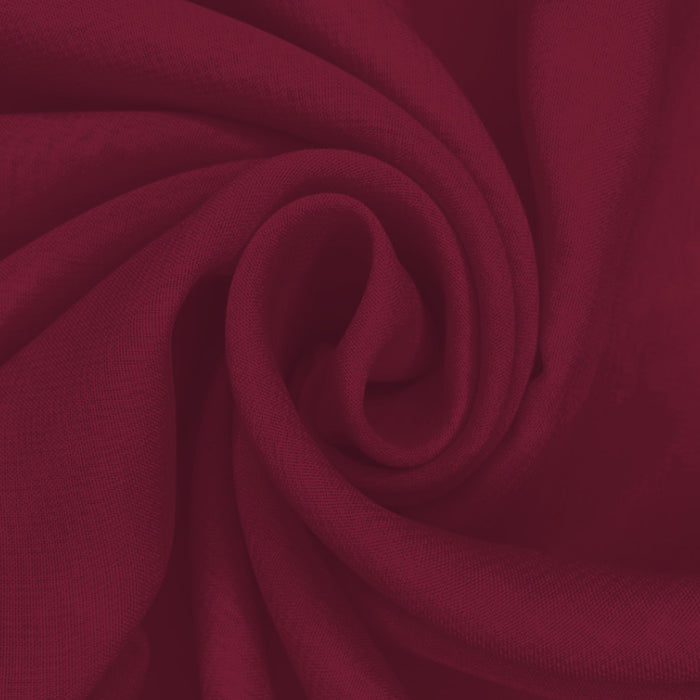 Musseline Toque de Seda Vermelho Escarlate