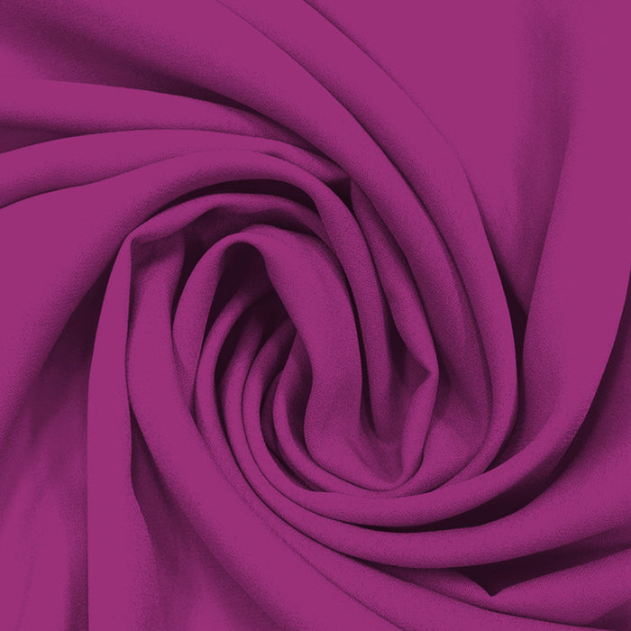 Georgette Toque de Seda Viva Magenta