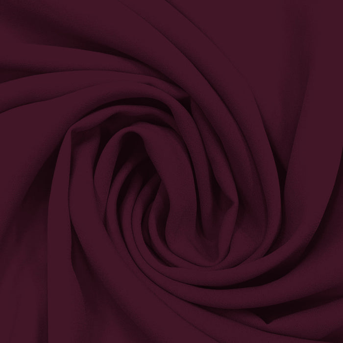 Georgette Toque de Seda Marsala