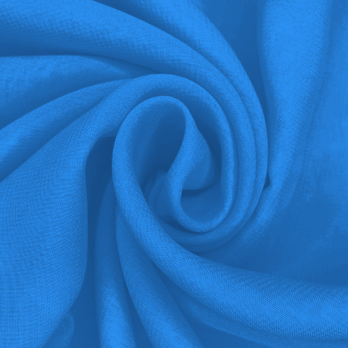 Musseline Toque de Seda Azul Real