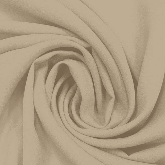 Georgette Toque de Seda Trigo