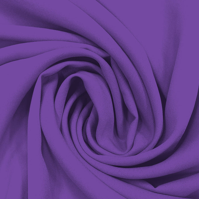 Georgette Toque de Seda Roxo Claro II