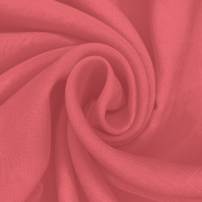 Musseline Toque de Seda Coral