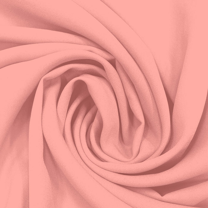 Georgette Toque de Seda Peach Fluor