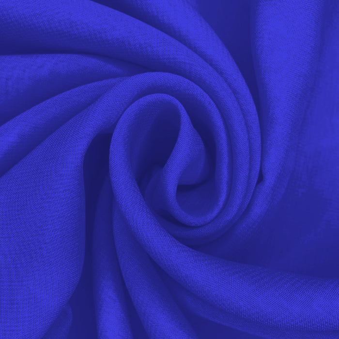 Musseline Toque de Seda Azul Cobalto