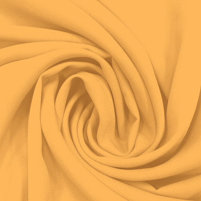 Georgette Toque de Seda Laranja Claro