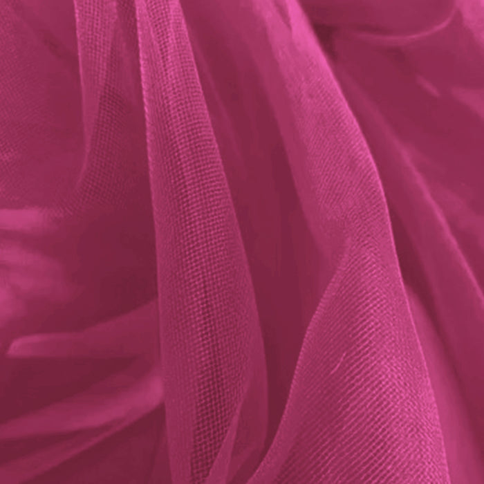 Tule Tipo Ilusione Rosa Fluor
