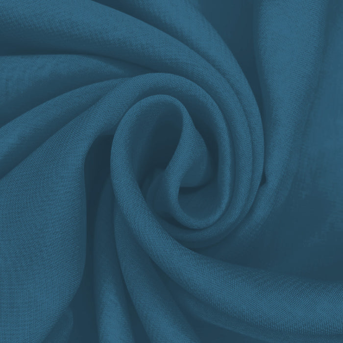 Musseline Toque de Seda Azul Petróleo