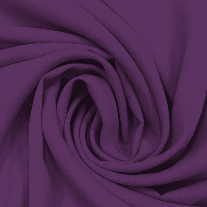 Georgette Toque de Seda Uva Médio