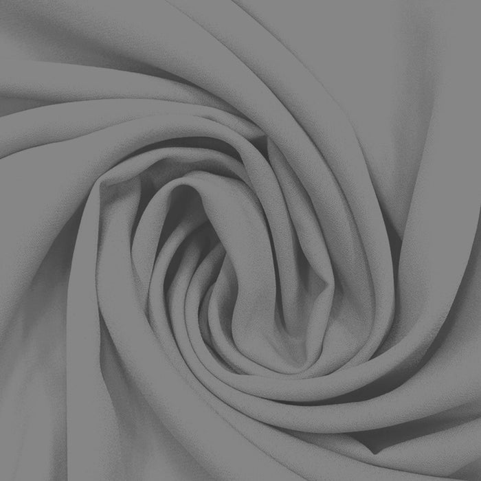 Georgette Toque de Seda Cinza Escuro