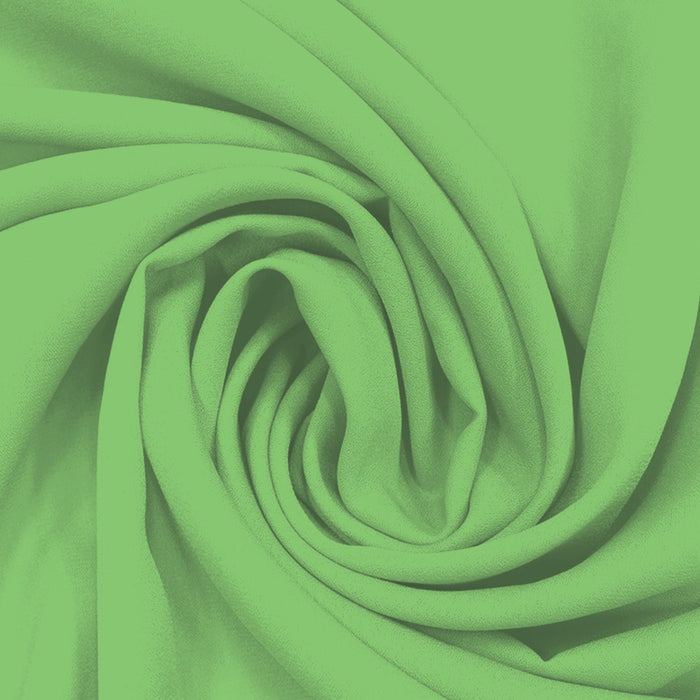 Georgette Toque de Seda Verde Bananeira