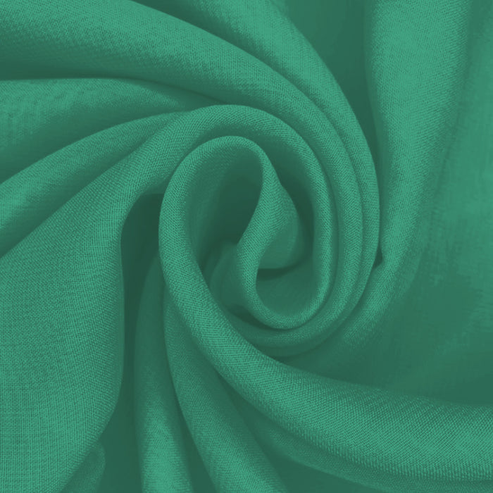 Musseline Toque de Seda Verde Esmeralda